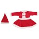 thumbnail image 4 of 1 juego de 70 cm de estatura para niños, traje de Papá Noel para fiesta de Navidad, disfraz de cosplay, sombrero y ropa para niñas, 4 of 8