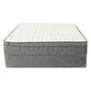 Continental Sleep, 10-Inch Medium Plush Hybrid Euro Top Foam Encased innerspring mattress/Improves Sleep By Reducing Back Pain & 8" Wood Box Spring Set, King