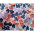thumbnail image 4 of oneOone Silk Tabby Navy Blue Fabric Leaves Watercolor Craft Projects Decor Fabric Printed By The Yard 42 Inch Wide, 4 of 4