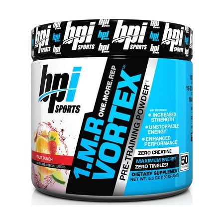 BPI Sports 1.M.R Vortex Pre Workout Fruit Punch, 50 Servings