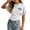 White, variant on Girls Crew Neck T-Shirt Basic Regular Fit Stylish Tee Lightweight Comfortable Soft Top Kids Summer Clothing Brown Size 13-14 years