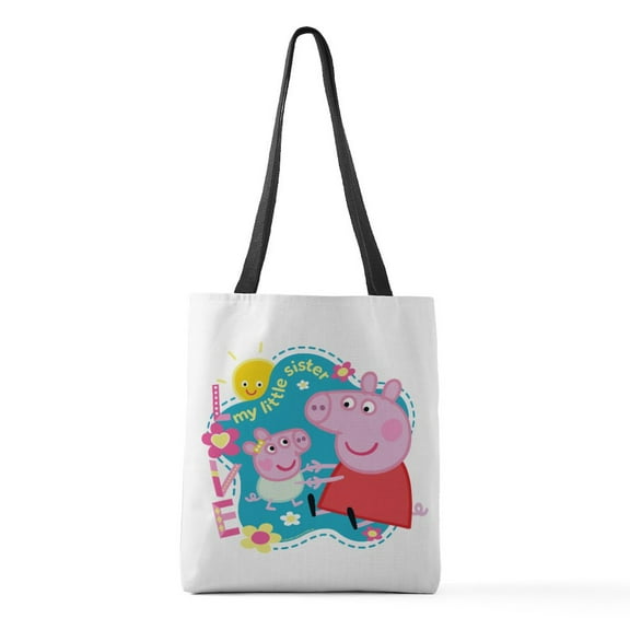 CafePress - Peppa Pig: My Little Sister - Polyester Tote Bag 16"x16"
