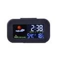thumbnail image 2 of Black and Friday Clearance Sale Deal cuyhtdup Hot Selling Concise Style Colorful Screen Weather Clock Temperature And Humidity On The Same Screen Electronic Alarm Clock Backlit Calendar Clock, 2 of 6