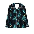 thumbnail image 4 of FDGIU Festive Christmas Pajama Set, Women's Printed Long Sleeve Pjs, Cozy Holiday Loungewear, 4 of 5