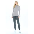 thumbnail image 2 of ACTIVE UNIFORMS Women's Long Sleeve Turtle-Neck T-Shirt Under Scrub (Gray, Medium), 2 of 5