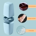 thumbnail image 3 of Portable Toothbrush Case & Cup with Cover - Travel & Bathroom Organizer, 3 of 7