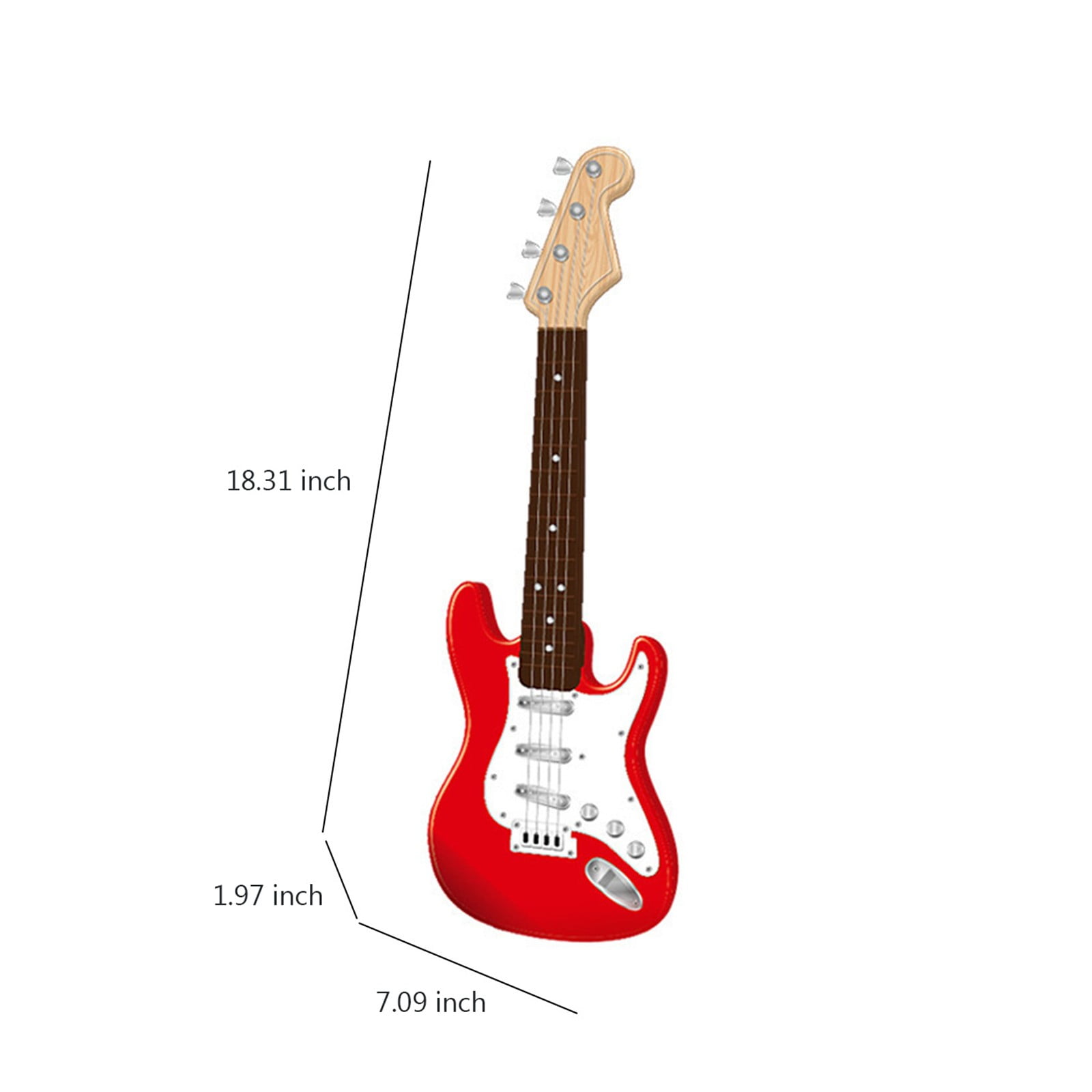 Electric Guitar Toy for Kids – 4 Strings Boys Guitar Musical Instrument, Beginner Portable Guitarra de Niña, Funtogether Toys