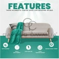 thumbnail image 4 of Cavailia Fuzzy Fleece Blankets King Size Throw Blankets For Sofa Bed & Couch,, 4 of 8