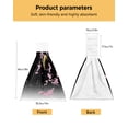 thumbnail image 5 of Towel Hand Microfiber Towel Wipe Rag Lazy Towel Kitchen Absorbent Household Towel Hand Butterfly Bouquet Flowers, 5 of 7