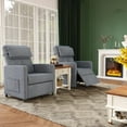 thumbnail image 6 of Power Recliner Chair with USB Port - Electric Adjustable Recliner Sofa, Overstuffed Ergonomic Design, Tall Back, 2 Side Pockets, for Living Room, Home Theater, 6 of 7