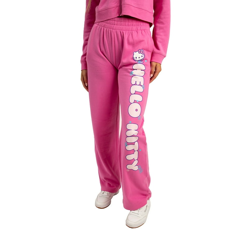 Hello Kitty Adult Zip Up Hoodie and Jogger Set-XL