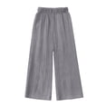 thumbnail image 4 of 5-6 Years Child High Waisted Cargo Pants for Girls Baggy Y2k Straight Wide Leg Pants with Pockets Streetwear, 4 of 4