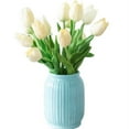 thumbnail image 2 of 10Pcs Tulip Bouquet Silk Artificial Flowers Home Office Wedding Decor, 2 of 4