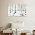 thumbnail image 2 of Elephant Stock Langenargen Winter Forest Wall Art - Horizontal Canvas Wall Art - Living Room Wall Decor - Floral And Botanical Canvas - White And Black Decor - 39" x 26", 2 of 8