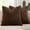 Chestnut, variant on Faux Fur Sherpa Pillow Covers 20x20 Camel – Set of 2 Soft Fuzzy Accent Throw Pillowcases for Couch, Sofa, Bed