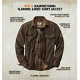 thumbnail image 2 of Legendary Whitetails Men's Journeyman Flannel Lined Shirt Jacket Water Resistant Waxed Cotton, 2 of 7