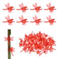 thumbnail image 1 of Uxcell 50-Pack Clips de Orquídea de Plástico para Jardín Clips de Soporte para Plantas de Orquídea Libélula [Rojo], 1 of 1