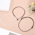 thumbnail image 5 of Uxcell 10Pcs Leather Necklace Cord Adjustable Double Knotted Rope 1mm Handmade Craft Ropes for Hanging Pendants, Black, 5 of 6