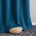 thumbnail image 4 of THD Virginia 100% Blackout Grommet Total Privacy Curtain Panels - Window Curtains for Living Room Bedroom - Set of 2 (Teal Blue, 52 W x 84 L), 4 of 5