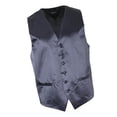 thumbnail image 1 of Chaleco de Corte Entallado Formal Hombres de Negocios Cuello Cinco Botones Botonadura Simple gris jinwen Chaleco victoriano Steampunk, 1 of 7