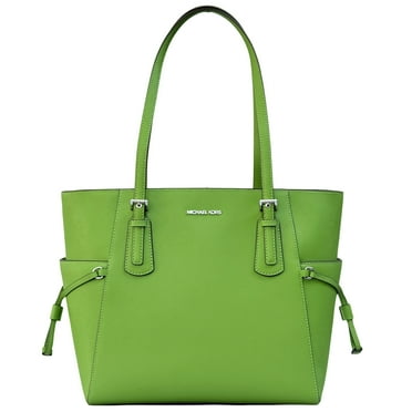Michael Kors Women's Voyager Large Saffiano Leather Tote Bag (Jungle Green)