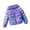 Purple, variant on WOYY Girls Metallic Shiny Padded Winter Coat Hooded Puffer Jacket Warm Outerwear