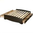 thumbnail image 2 of Prepac Black Sonoma Double / Full Platform Storage Bed with 6 Drawers, 2 of 6