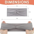 thumbnail image 6 of Livhil 12Pcs Stretchy Headbands for Women,Ventilate and Anti-slip Sport Headband, Fashionable Twist-style Head Wraps, 6 of 6
