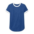 thumbnail image 3 of fatyb Workout Tops for Women Short Sleeve Color Block Running Shirts Womens Lightweight Athletic Tee, 3 of 7