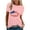 Pink, variant on Vedolay Shirts Womens Tshirts Loose Fit Crew Neck Ruffle Sleeve Summer Casual Tops,Pink XXL