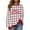 Coffee, variant on Merry Christmas Sweatshirts for Women Teen Girls Plaid Print Cotton Fleece Sweater Tops Soft Warm Festive Clothes (L, Khaki)