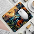 thumbnail image 2 of Dinosaur Square Desk Pad Mouse Mat Gaming Mousepad, 8.3x9.8 Inch, Non-Slip Rubber Bottom, Printed, Suitable for Office and Gaming, 2 of 6