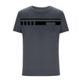 thumbnail image 4 of Khunlpohl Big and Tall Shirts for Mens Short Sleeve Tee with Pockets Casual Crewneck Loose Tshirts M-4XL, 4 of 5