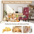 thumbnail image 7 of Christmas Dining Chair Covers Set of 4,Stretch Printed Kitchen Chair Cover Washable Spandex Xmas Parsons Chair Protector Slipcovers for Christmas Decoration,Holiday Party(Xmas Snowflake), 7 of 7