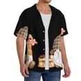 thumbnail image 2 of Yiaed Coffee Gnome (2) Print Mens Casual Wrinkle Free Shirts Short Sleeve Button Down Summer Stretch Dress Shirt-Medium, 2 of 5