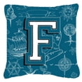 thumbnail image 6 of Carolines Treasures CJ2014-ZPW1818 Letter Z Sea Doodles Initial Alphabet Canvas Fabric Decorative Pillow  18H x18W, 6 of 7