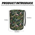 thumbnail image 3 of Naloa Flamingos And Palm Leaves Car Trash Can Garbage Car Accessories Trash Can Car Waste Bin for for Driver and Passenger Any Vehicle, 3 of 7