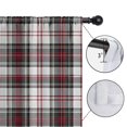 thumbnail image 4 of Blackout Kids Curtains,Gray Red Plaid Checkered Pattern Childrens Insulated Curtains Set Of 2,Bedroom Essentials,Toddler Room Decor 42"x84", 4 of 5