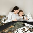thumbnail image 4 of Manfei Bass Big Fish King Size Comforter Sets,Pike Fish Slihouette Bedding Comforter Set,Autumn Fall Leaves Bedding Set For Boys Teens,Luxury Bedroom Decor Reversible,3 Pieces, 4 of 7