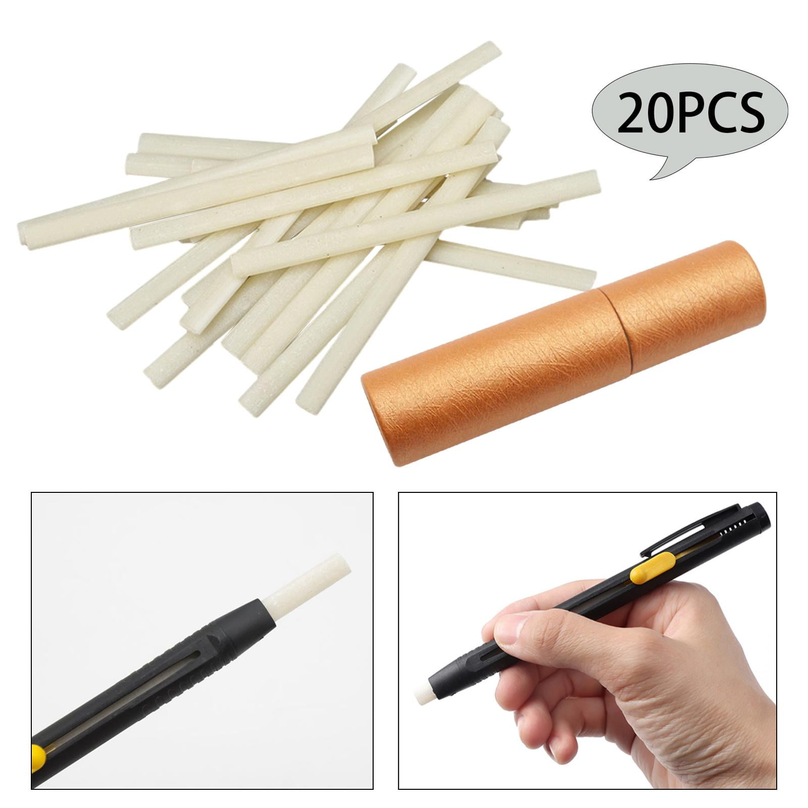 balikha 4xTailors Chalk Portable Marker Pen for Dressmaking Sewing Cross Stitch 20PCS Refills