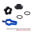 thumbnail image 1 of Vacuum Tire Valve Nut Bike Tire Inner Tube Valve Caps Wrench Kit Cycling Accessories (Black), 1 of 8