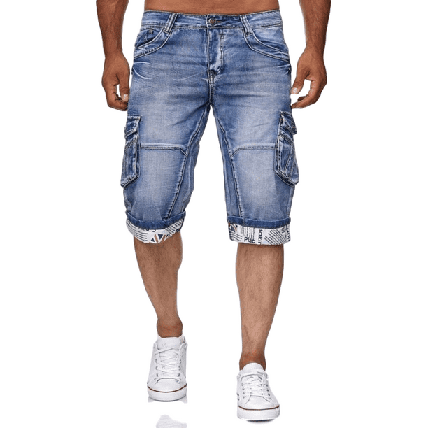 Sysea Men Fashion Plus Size S 3xl Denim Shorts Men Summer Autumn Fashion Vintage Style Jeans Walmart Com Walmart Com