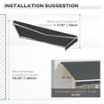 thumbnail image 6 of Outsunny 12' x 10' Electric Retractable Awning, Remote Controlled, 6 of 10