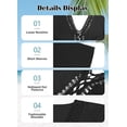 thumbnail image 3 of Bathing Suit Cover Up for Women Plus Size Swimsuit Coverup Summer Loose Beach Cover Up Crochet Design Dress, 3 of 10