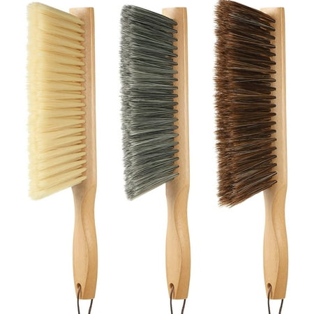 2 Pieces Dust Brush Hand Broom Wooden Bench Brushes With Soft Bristles