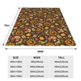 thumbnail image 3 of Fotbe Chrysanthemum turkey Manta de Franela Acolchonada con Estampado, Súper Suave y Esponjosa, Extra Grande para Sofá, Cama, Uso Todo el Año-60"x50", 3 of 7