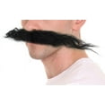 thumbnail image 2 of HPO Adult  Men's Fake Mustache Costume Sticky – Black Long Curly Mustachs Facial Hair for Halloween & Cosplay, 2 of 5
