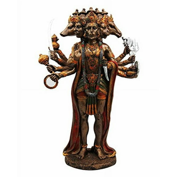 Panchamukhi Hanuman Monkey Hindu God Decorative Figurine