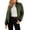 Army Green, variant on Women Raglan Quilted Bomber Jacket Warm Long Sleeve Zipper Coat Solid Color Winter Coat