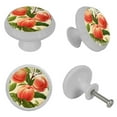 thumbnail image 4 of Peach Fluorescent Drawer Pulls: Round 4-Pack Glow-in-the-Dark Knobs for Cabinets, Wardrobes, and Dressers - Furniture Decor, Cupboard Handles, and Drawer Pulls with Screws, 4 of 6